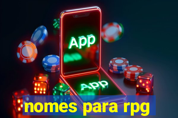 nomes para rpg